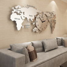 Load image into Gallery viewer, Nordic Decorative World Map Large Wall Clock
