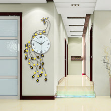 Load image into Gallery viewer, Fashion Luxury Peacock Wall Clock